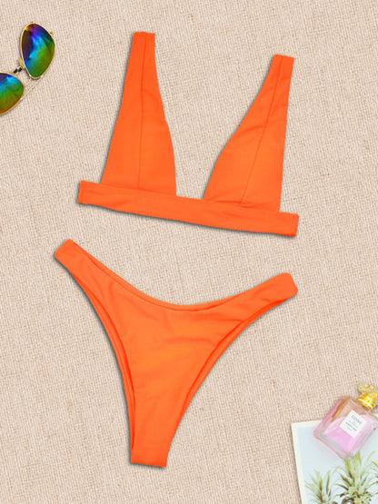 Womens High Waist Bikini Bottom And Push Up Bikini Top SIZE S-XL