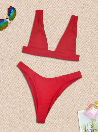 Womens High Waist Bikini Bottom And Push Up Bikini Top SIZE S-XL