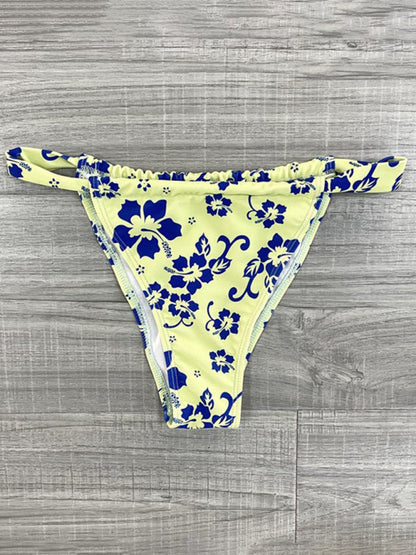 Womens Floral Print Triangle Two Piece Bikini SIZE S-L